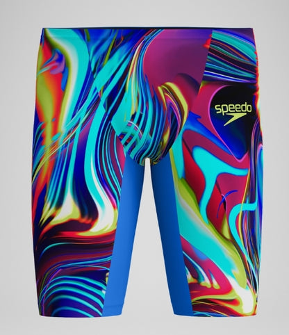 SPEEDO- Men's Fastskin LZR Pure Valor 2.0 Jammer Blue/Pink