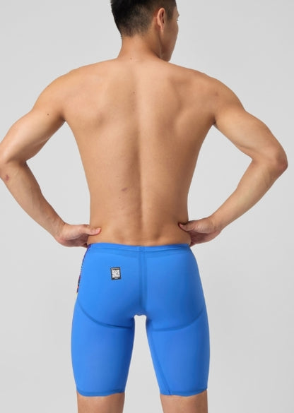 SPEEDO- Men's Fastskin LZR Pure Valor 2.0 Jammer Blue/Pink