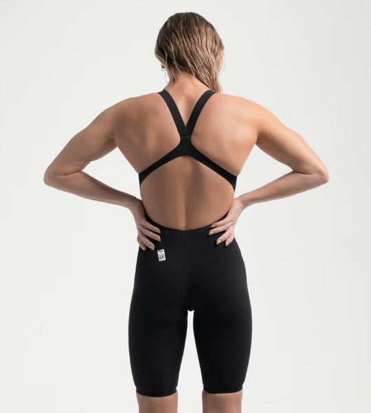 SPEEDO- Women's Fastskin LZR Pure Valor 2.0 Openback Kneeskin Black