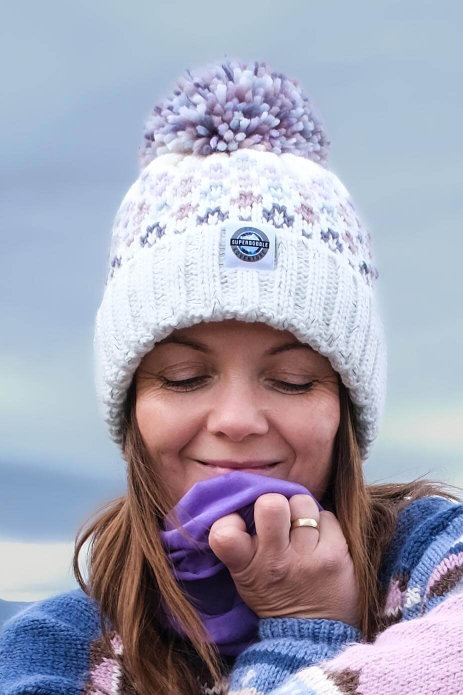 Swimzi - Hat - Nordic Super Bobble Hat -  Snowfall 