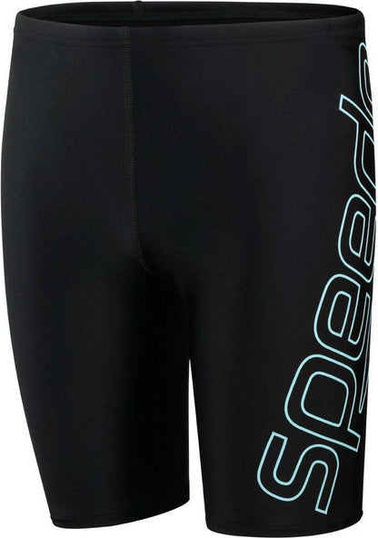 SPEEDO - boys - jammers - Speedo Boy's Boom Logo Placement Jammer - Black