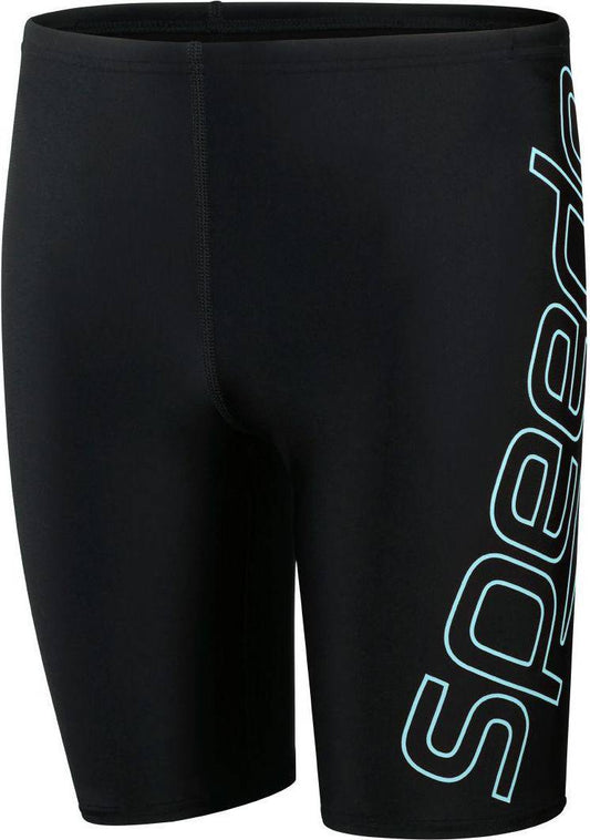 SPEEDO - boys - jammers - Speedo Boy's Boom Logo Placement Jammer - Black