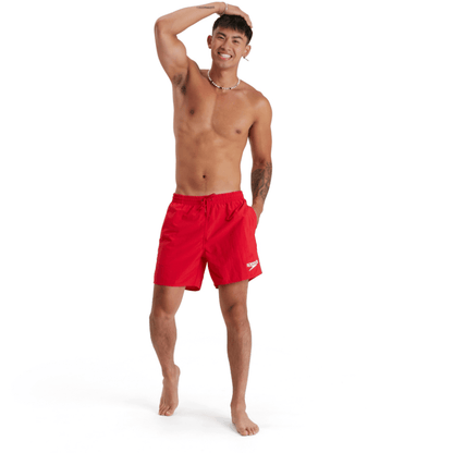 Speedo - Men's - Swim Shorts -  Essential 16'' Swim Shorts - Red