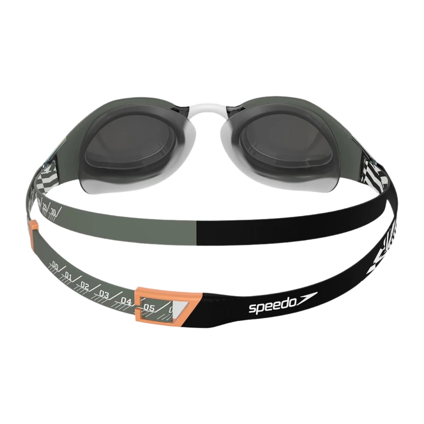 SPEEDO - Goggles - Hyper Elite Mirror Goggles - Green/Black/Orange