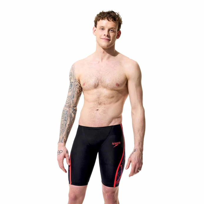 SPEEDO- Men's-  Fastskin - LZR Pure Intent 2.0 Jammer Black/Red