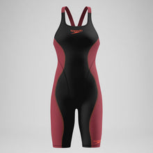 Speedo - Womens - Fastskin HyperSpark - Openback Kneeskin - Black/Red