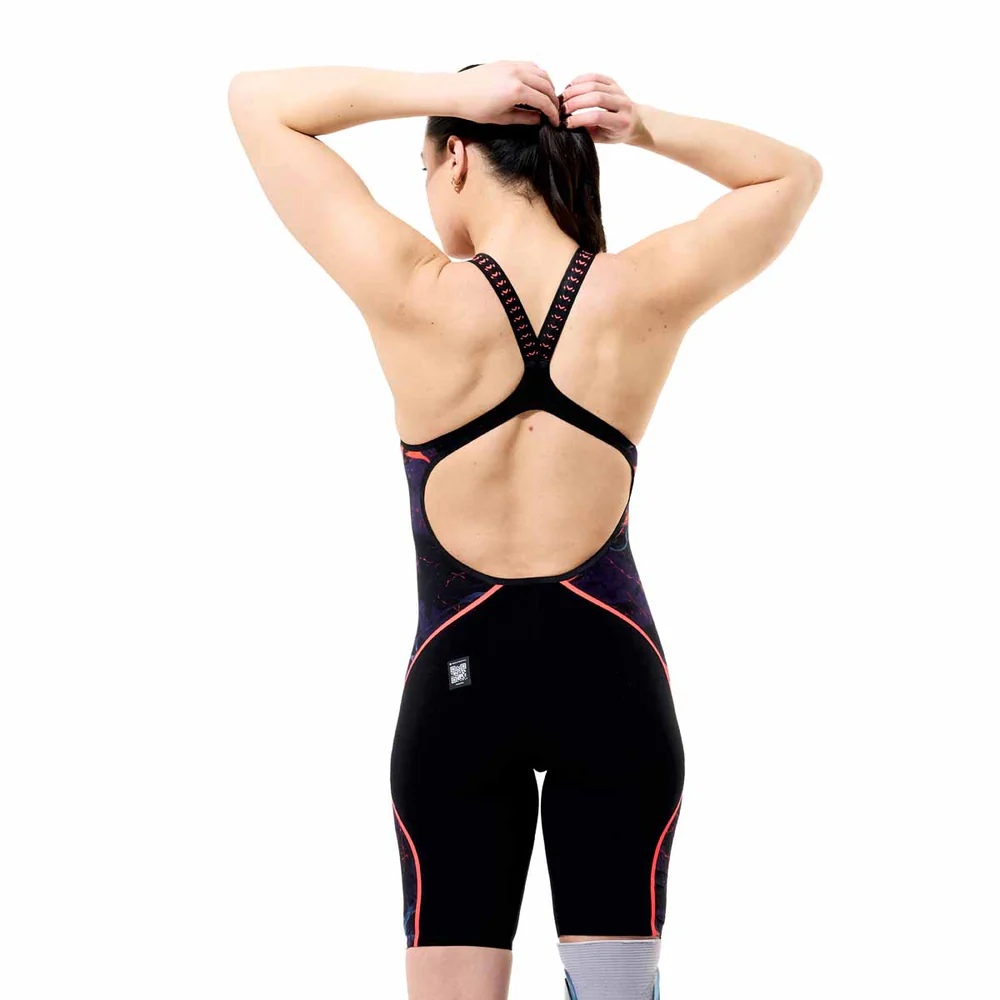 Speedo - Womens - Fastskin LZR Pure Intent 2.0 Openback Kneeskin - Black/Red