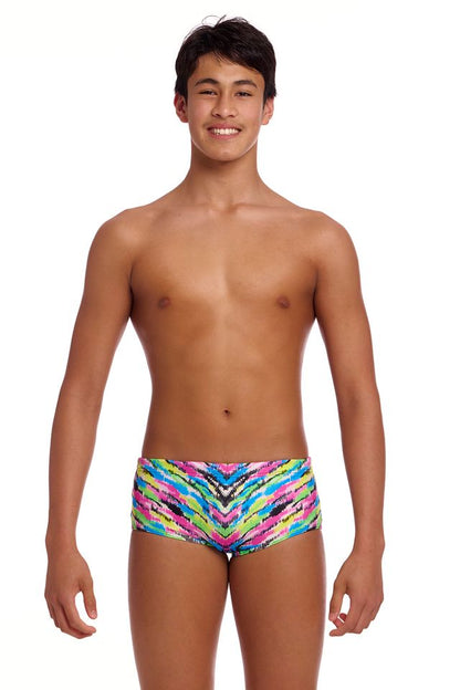 FUNKY TRUNKS -  Boy's  Sidewinder Trunks - Happy Hide