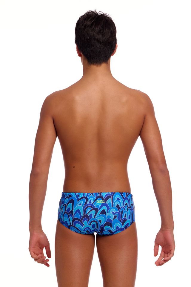 FUNKY TRUNKS -  Boy's  Sidewinder Trunks - Hill Billy Blue