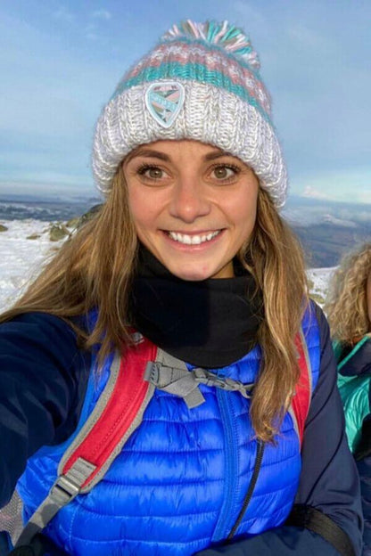 Swimzi - Hat - Reflective Super Bobble Hat - winter pastels