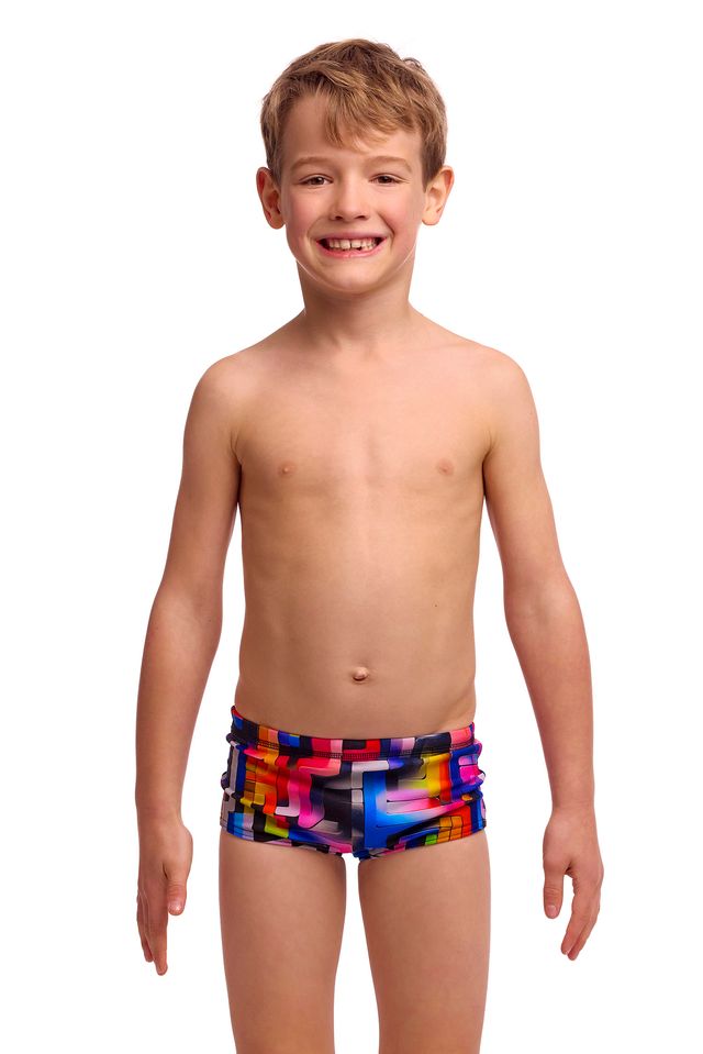FUKY TRUNKS - Toddler Boy's Printed Trunks - Putty Rules