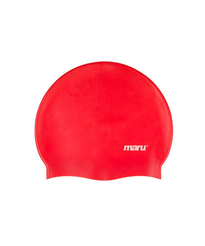 Maru - swimming cap - Silicone Swim Cap - Red