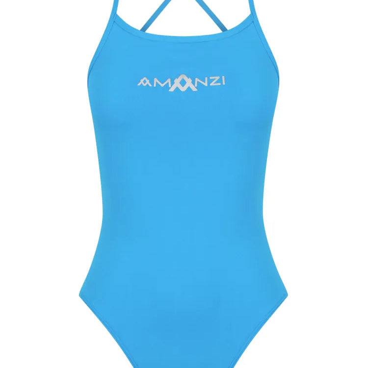 Amanzi - Womens-  Tie Back One Piece - Atoll