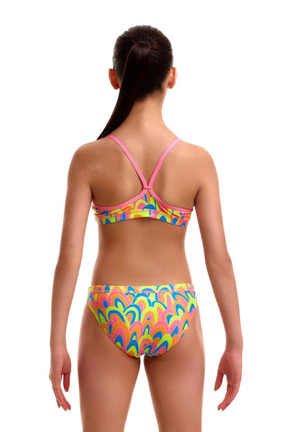 Funkita - Girls Swimsuit -  RacerBack - Two Piece - Hillary Puff