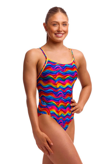 FUNKITA - Ladies Diamond Back One Piece - Plastic Fantastic