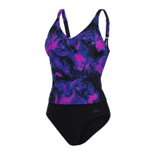 Speedo - Womens -  Evie Shaping Tankini - Black/Purple