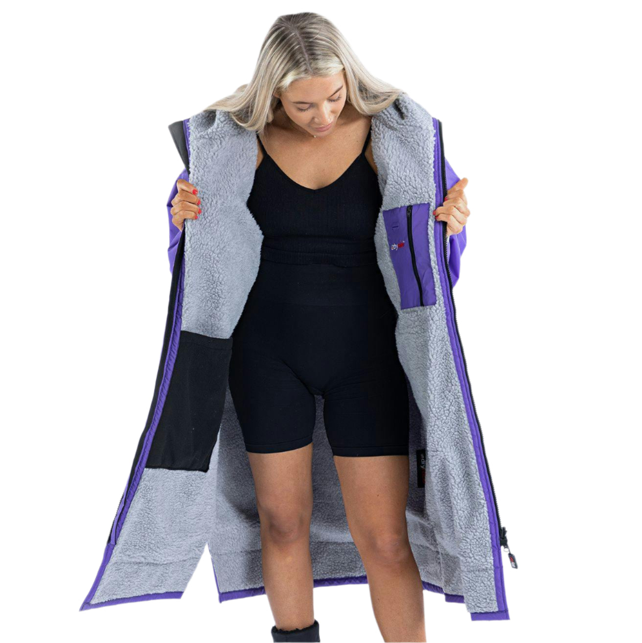 DRYROBE - Coat - Advance Long Sleeve - Purple/Grey