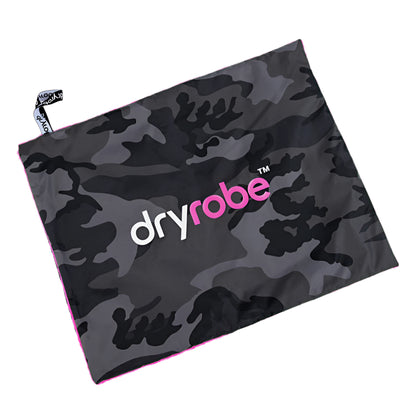 DRYROBE- Cusion Cover - Black/Camo/Pink