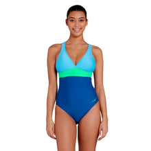 Zoggs Cyber Panel Crossback One Piece Swimsuit