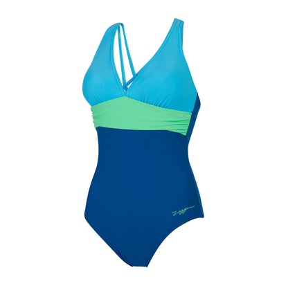 Zoggs Cyber Panel Crossback One Piece Swimsuit