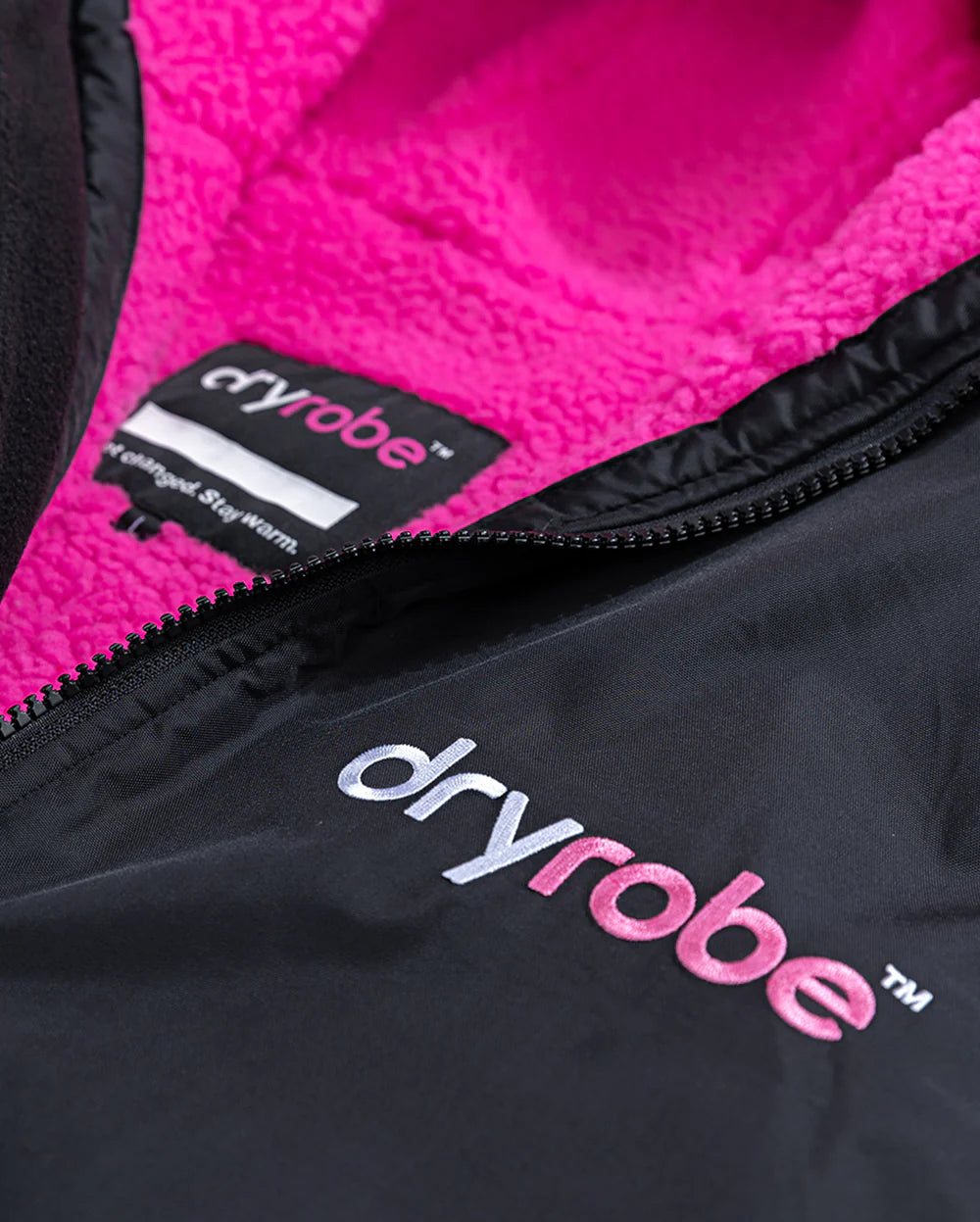 DRYROBE - Coat - Advance Long Sleeve - Black/Pink