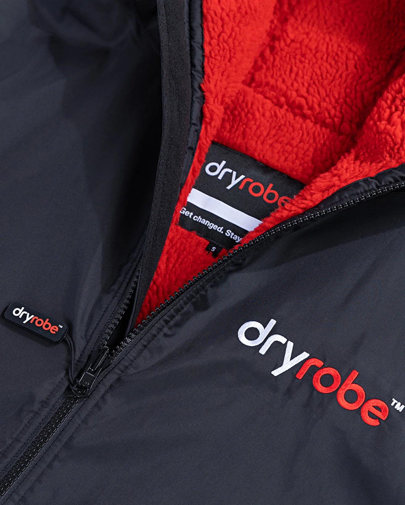 DRYROBE - Coat - Advance Long Sleeve - Black/Red