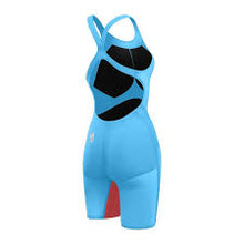 Speedo - Womens - Fastskin LZR Pure Valor 2.0 - Openback Kneeskin - Blue/Red