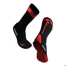 Zone 3 - Unisex - Neoprene Swim Sock - Black/Red