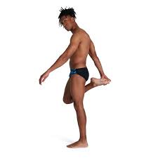 Speedo - Men's HyperBoom Splice Brief - Black/Blue