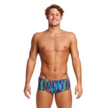 Funky Trunks - Mens Swimsuit - Sidewinder Trunks - Rain Down