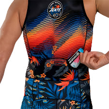 Zoot - Mens - LTD Tri SLVS FZ Racesuit - Orange/Black 