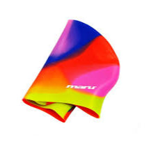 Maru - Long Hair Swimming Hat - Pink, Blue and Red