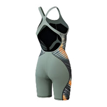 Speedo - Womens - Fastskin LZR Pure Intent 2.0 - Openback Kneeskin - Green/Orange