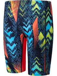 Speedo - Boys - Fastskin Endurance+ Max High Waisted Jammer - Black/Red