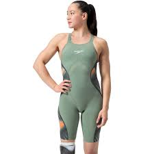 Speedo - Womens - Fastskin LZR Pure Intent 2.0 - Openback Kneeskin - Green/Orange