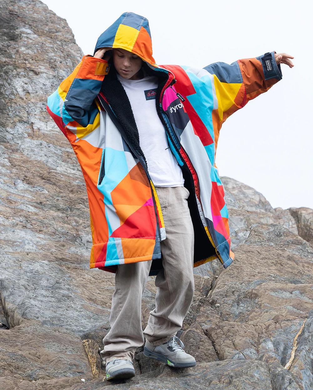 Dry robe- Kids-  Advance Long Sleeve - Abstract Print