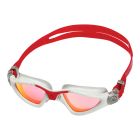 Aquasphere - Kayenne - Swim Goggles - Grey and Red - Red Titanium Mirrored Lens