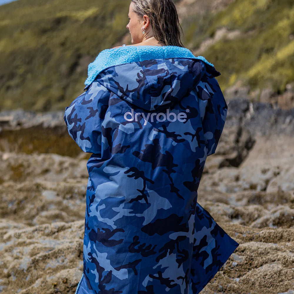 DRYROBE - Coat - Long Sleeve - Blue Camo/Blue