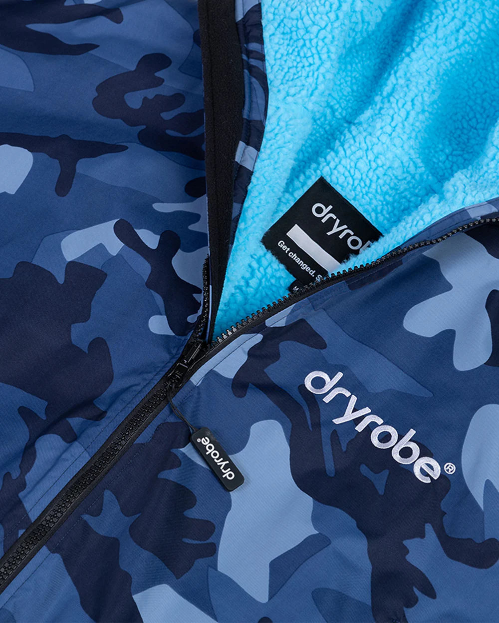 DRYROBE - Coat - Long Sleeve - Blue Camo/Blue