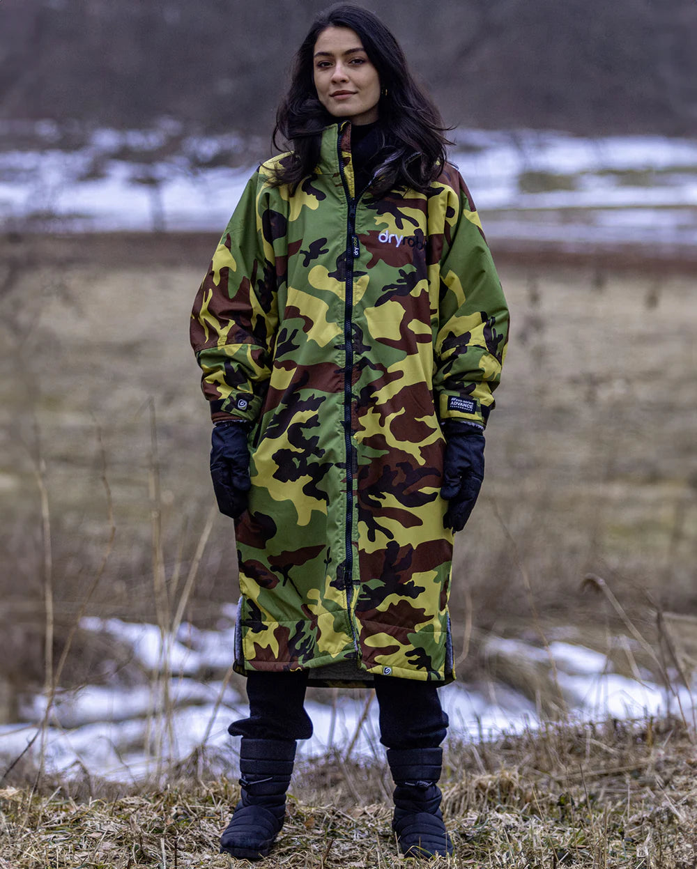 DRYROBE - Coat - Advance Long Sleeve - Camo/Grey