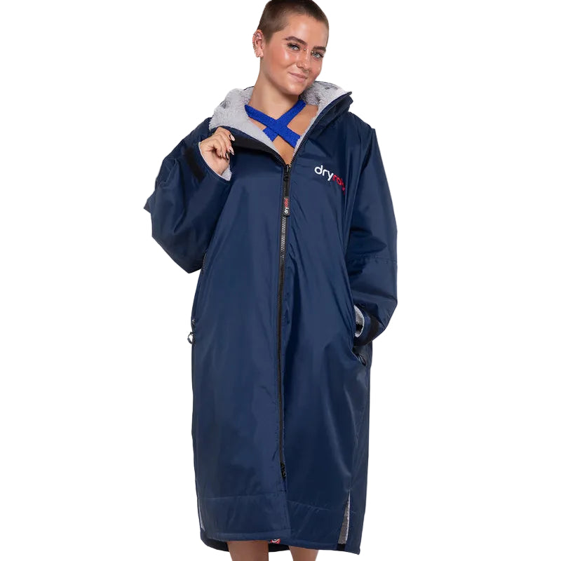 DRYROBE - Coat - Advance Long Sleeve - navy grey 