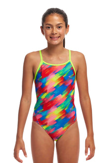 FUNKITA - Girls Diamond Back One Piece - stroked