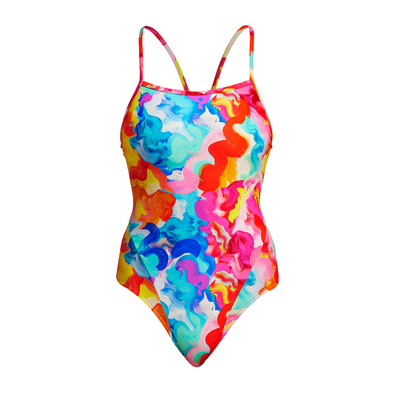 Funkita - Ladies Swimsuit - single strap - One Piece - messy monet 
