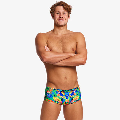 Funky Trunks - Mens Swimsuit - Sidewinder Trunks - Jungle Town