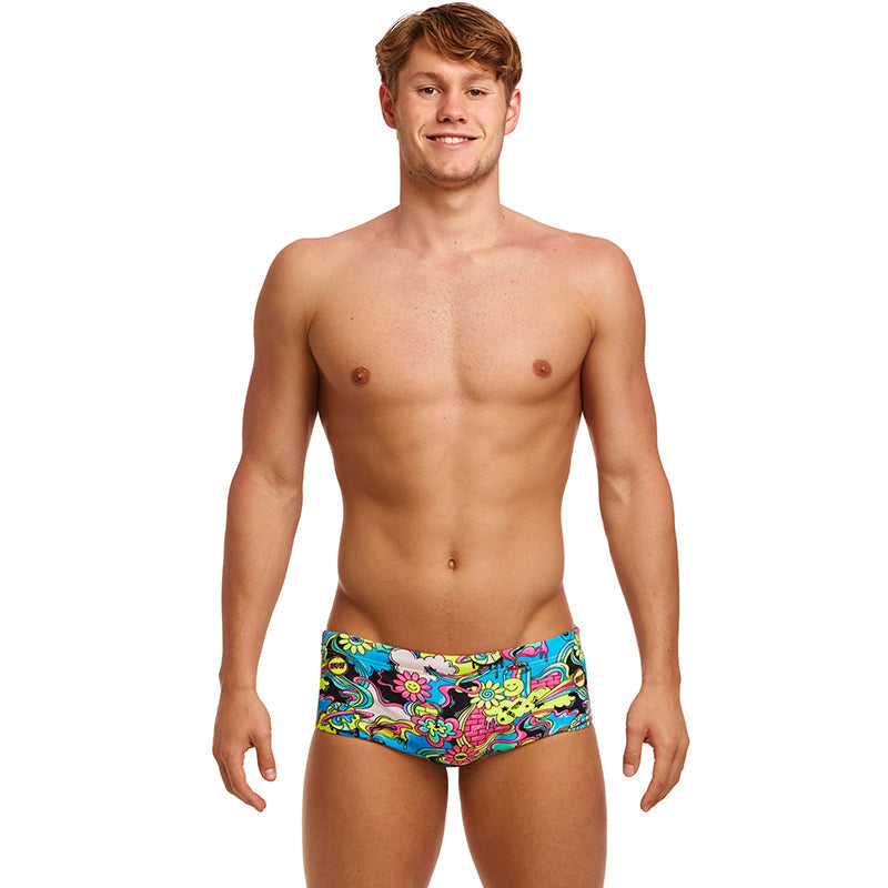 Funky Trunks - Mens Swimsuit - Sidewinder Trunks - Smash Mouth
