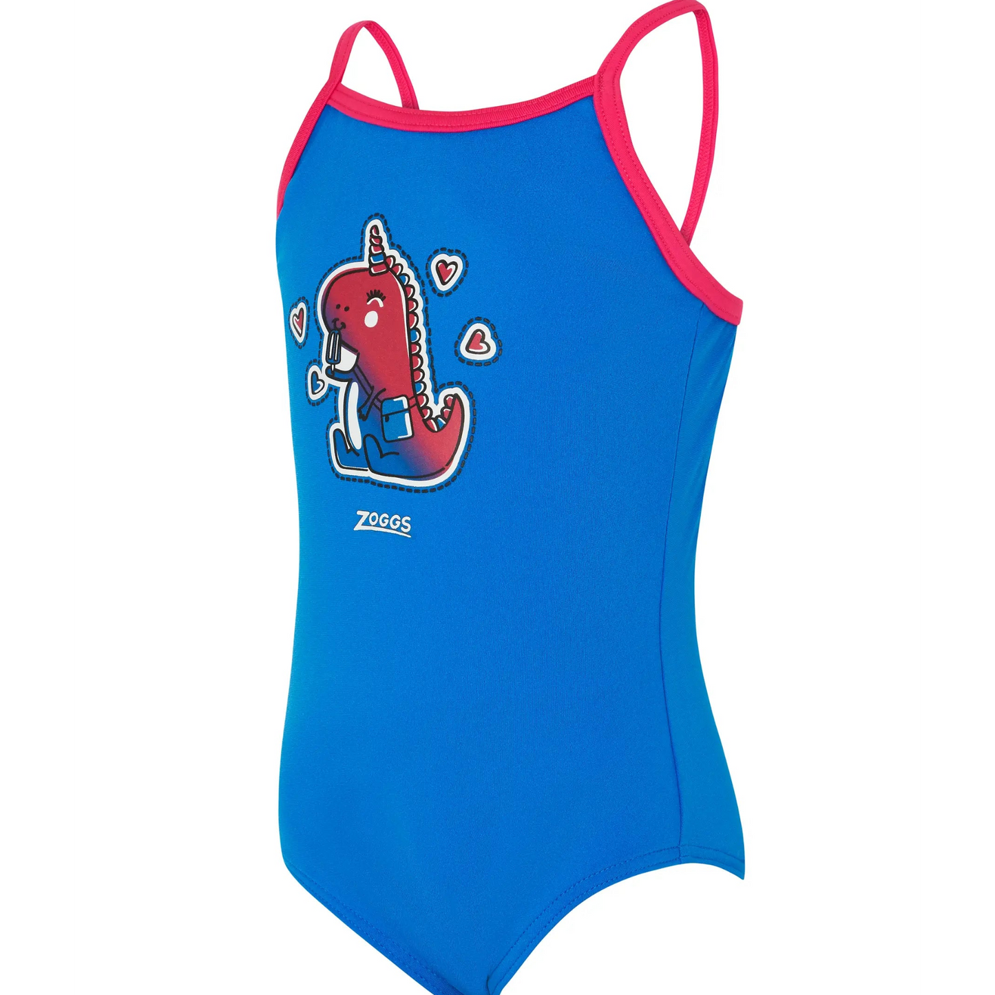 ZOGGS -Girls -  Classicback Swimsuit - Little Dino 
