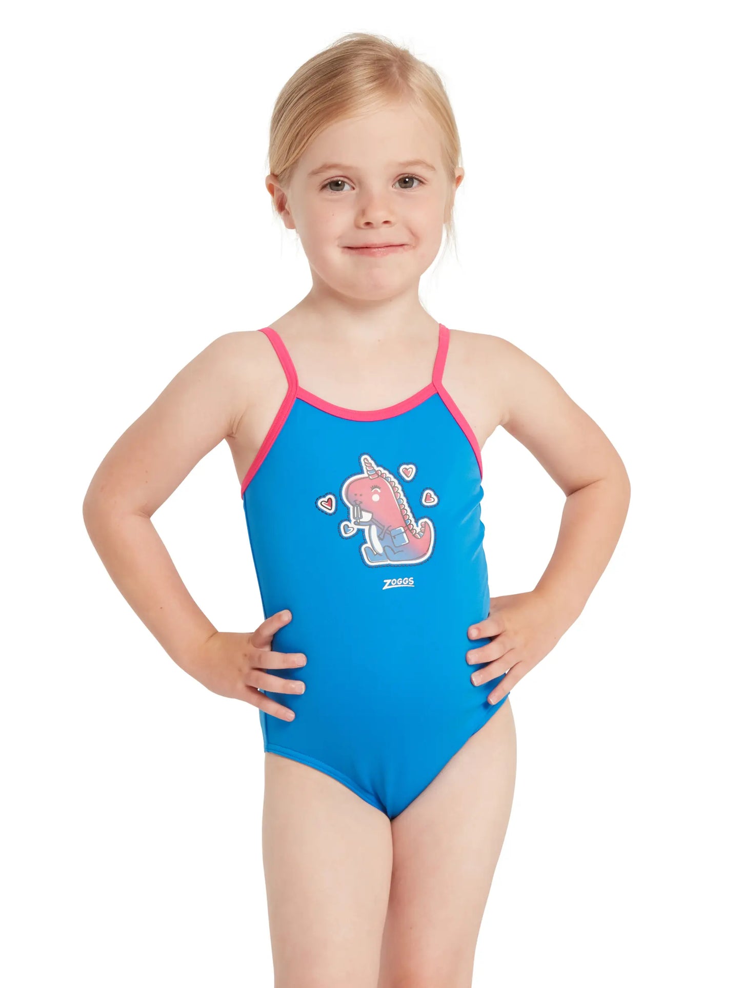 ZOGGS -Girls -  Classicback Swimsuit - Little Dino