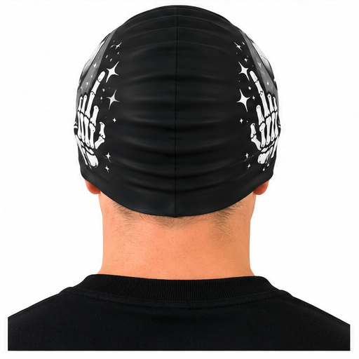 SHARKS - swimming cap - Halloween Skull Off