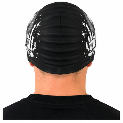 SHARKS - swimming cap - Halloween Skull Off