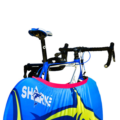 Sharks - Bicycle wheel covers- Blue/Yellow